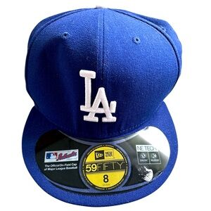 NWT New Era Los Angeles Dodgers Authentic Collection 59Fifty Fitted Cap, Size 8
